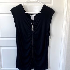 NEW DESIGN HISTORY BLACK SEQUIN TOP